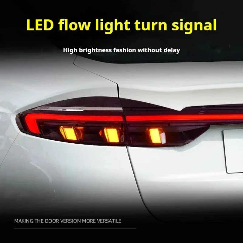 FT Car Lights For Mondeo Fusion Taillight 2013-2020 LED Tail Lamp Dynamic Turn Signal Light Car Through Taillights Assembly