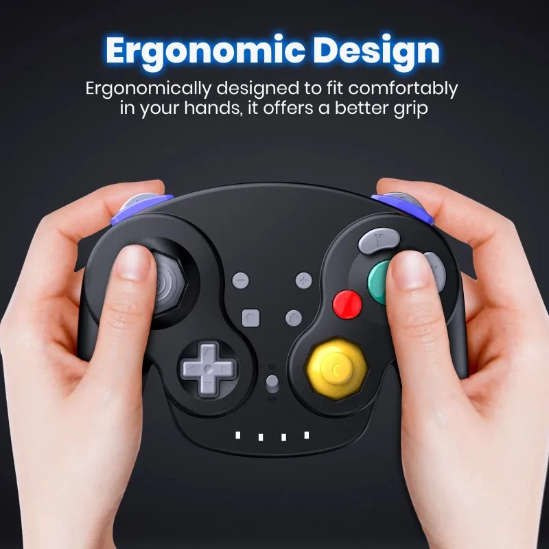 Поддержка Bluetooth-контроллера Gamecube, совместимого с геймпадом Nintendo Switch 2, для джойстика Steam/Andriod/ПК с турбо-функцией