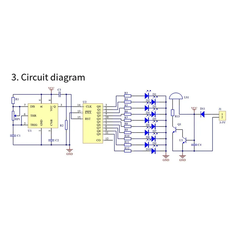 

DN-DIY Musical Water Flowing Light Kit With Battery Electronics Learning Kit LED Module DIY Kit For Educational Projects