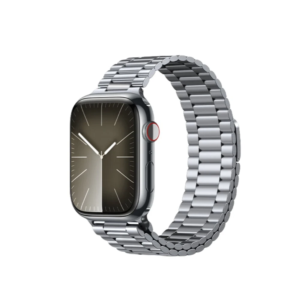 Magnetic Stainless Steel Band For Apple Watch Ultra 2 49mm Series9 8 7 42mm 44 45 41 40 38 Luxury Strap For iWatch4 5 6 Bracelet