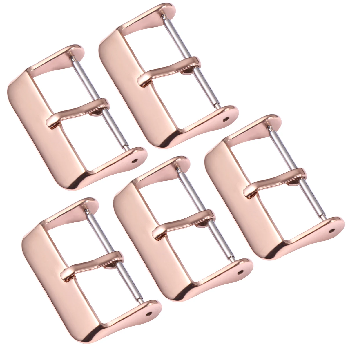 

5 PCS Rose Gold Stainless Steel Buckle Miss Watch Band Bracelet Watchband Clasp