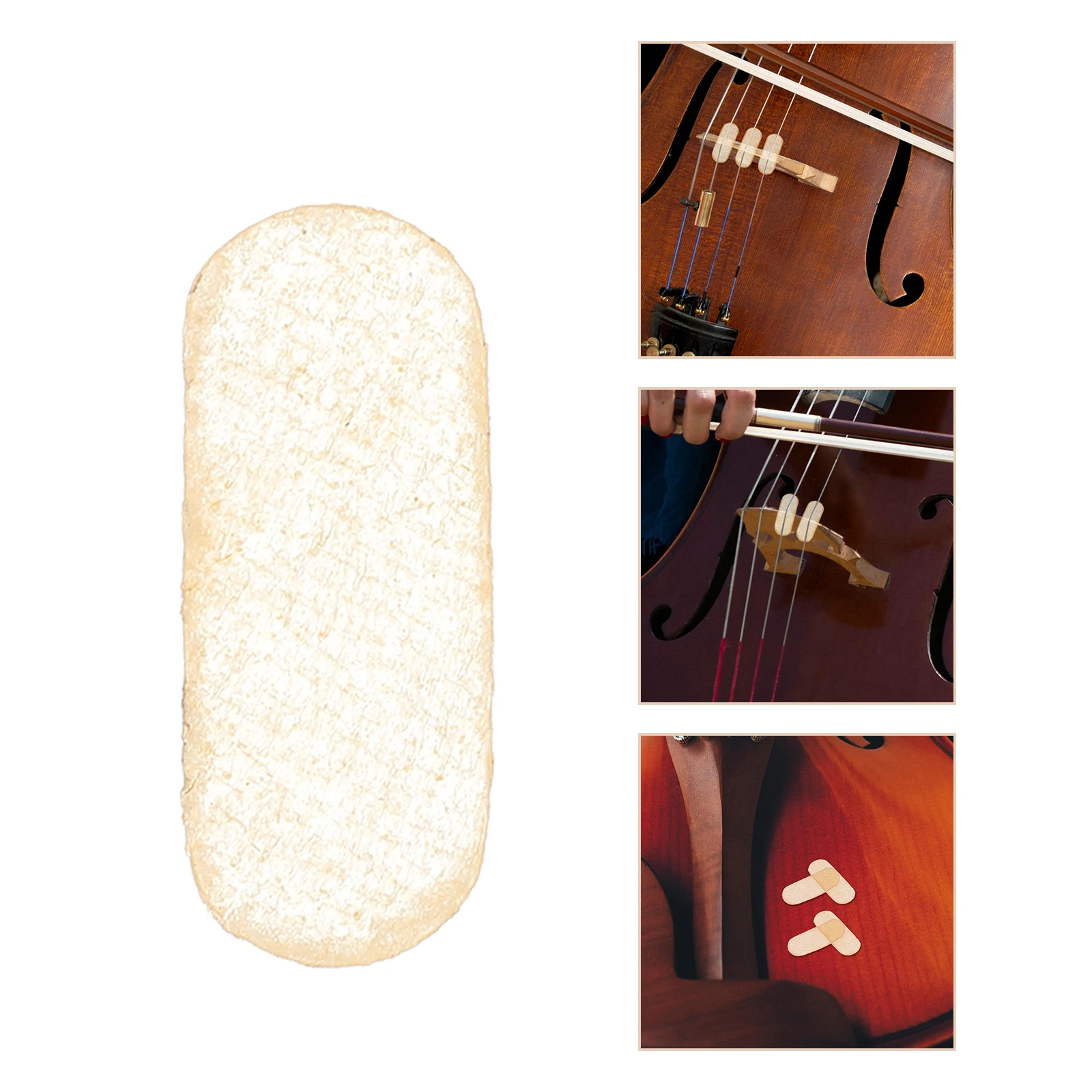 

Horse Bridge Protective Film Cello Accessory Beige Sheepskin Protection for Violin