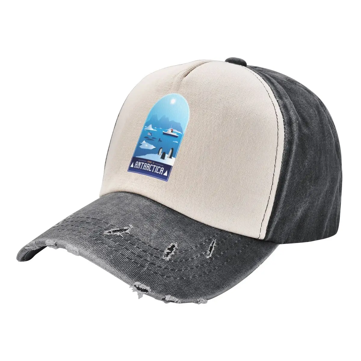 

Voyage to Antarctica Icebergs Penguins Whales Baseball Cap Luxury man cap party Hat Golf Men Women's