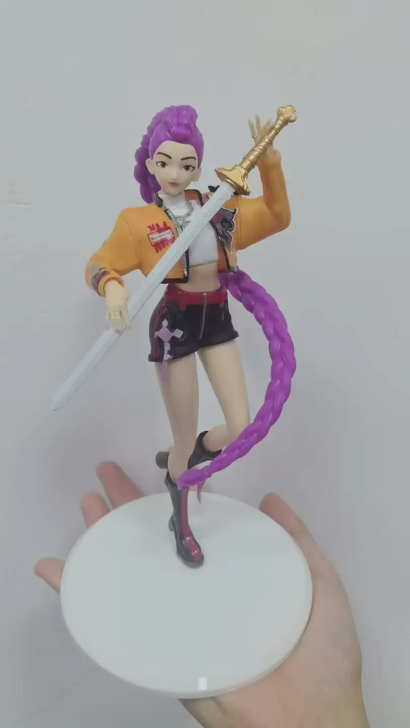 @ K Pop Demon Hunters Natal 24 dias Calendário do Advento - Rumi 20cm Caixa Cega Anime Figura Brinquedo Presente de Natal para Adolescentes Mulheres