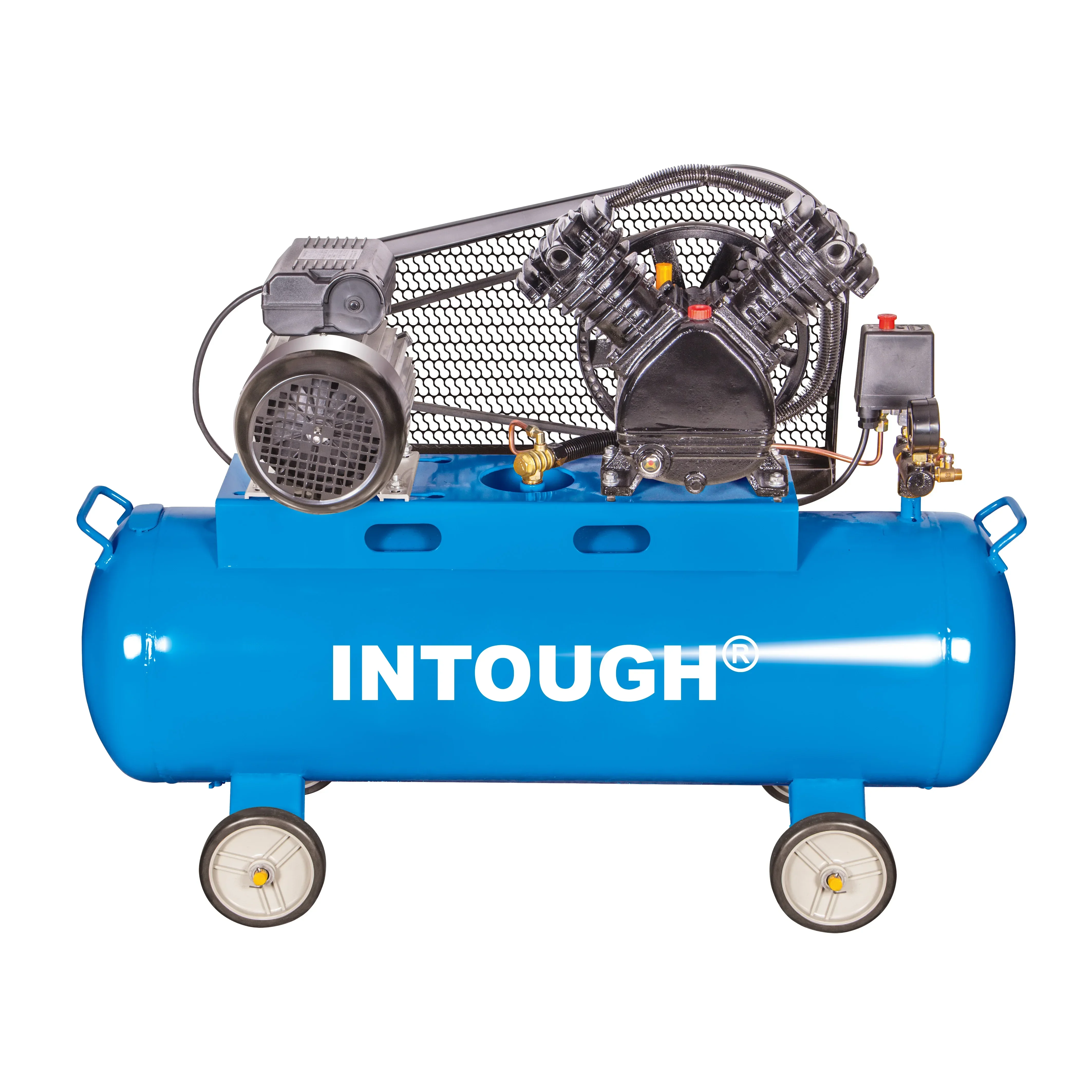 INTOUGH Grado de alta calidad 50L 2KW 2.5HP Conducción por correa Pequeños mini compresores de aire portátiles