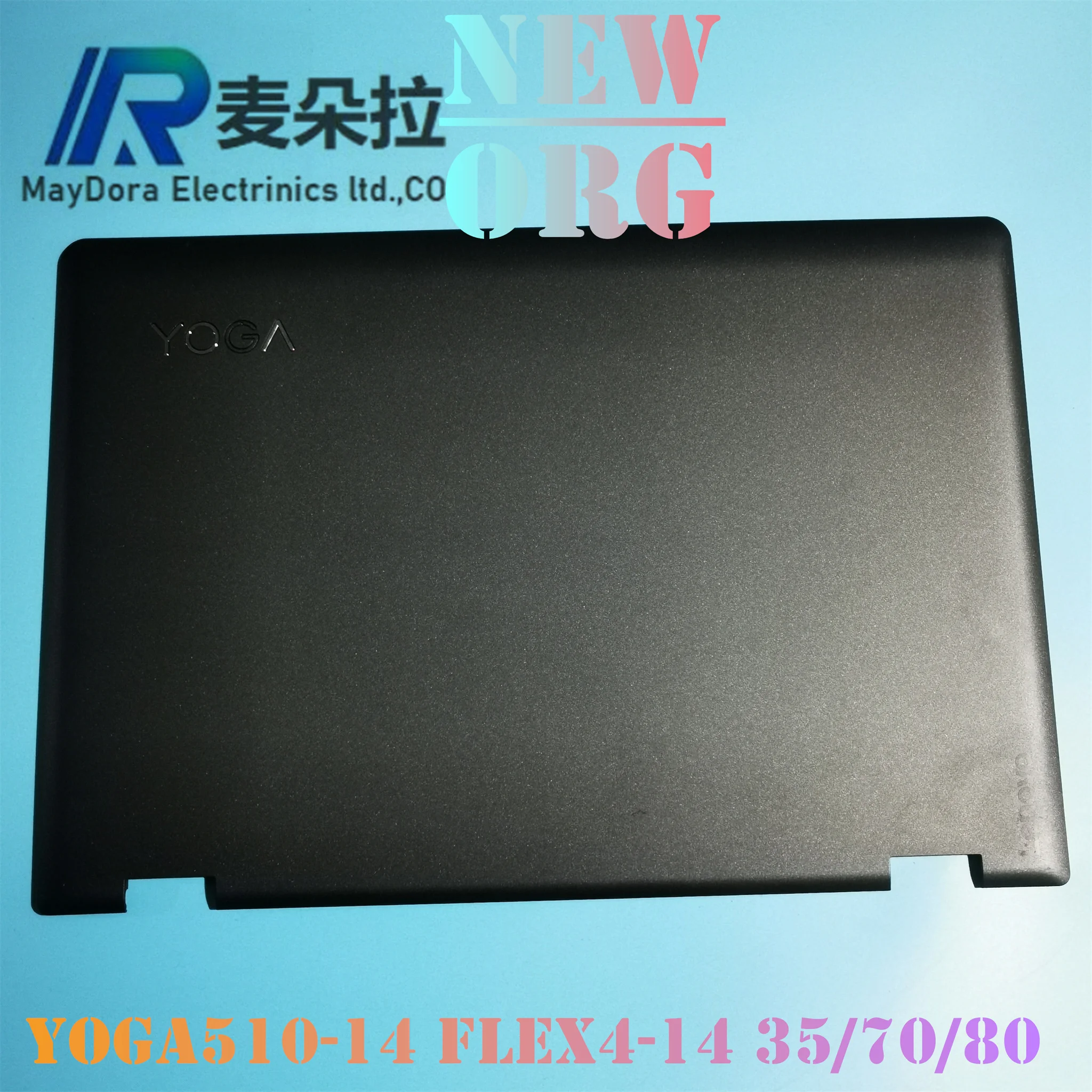 NEW ORG Laptop Case for LENOVO YOGA 510-14 FLEX4-14 FLEX 1470 1480 1435 Series Laptop LCD back cover lid rear case BLACK