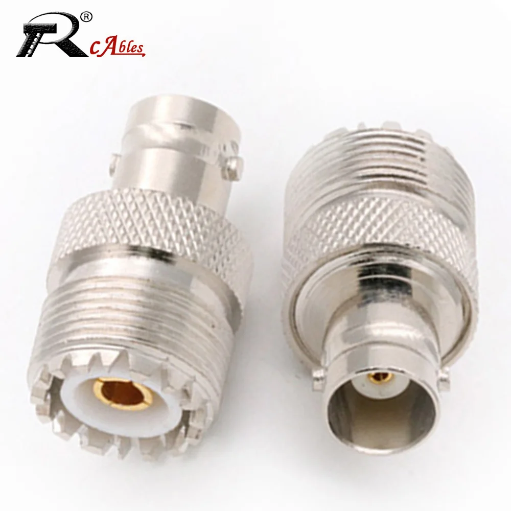 BNC Female to SO239 UHF Female RF Adapter Kit Male to Female RF Coaxial Connector Kit for CB Radio Extension Cable Adapter Kit