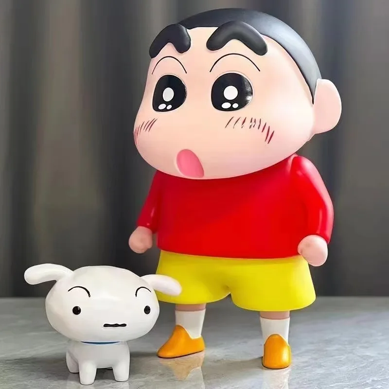 New Miniso Crayon Xiaoxin Piggy Bank Cartoon Anime Creative Stress Relief Figurine Desktop Room Decoration Child Birthday Gift