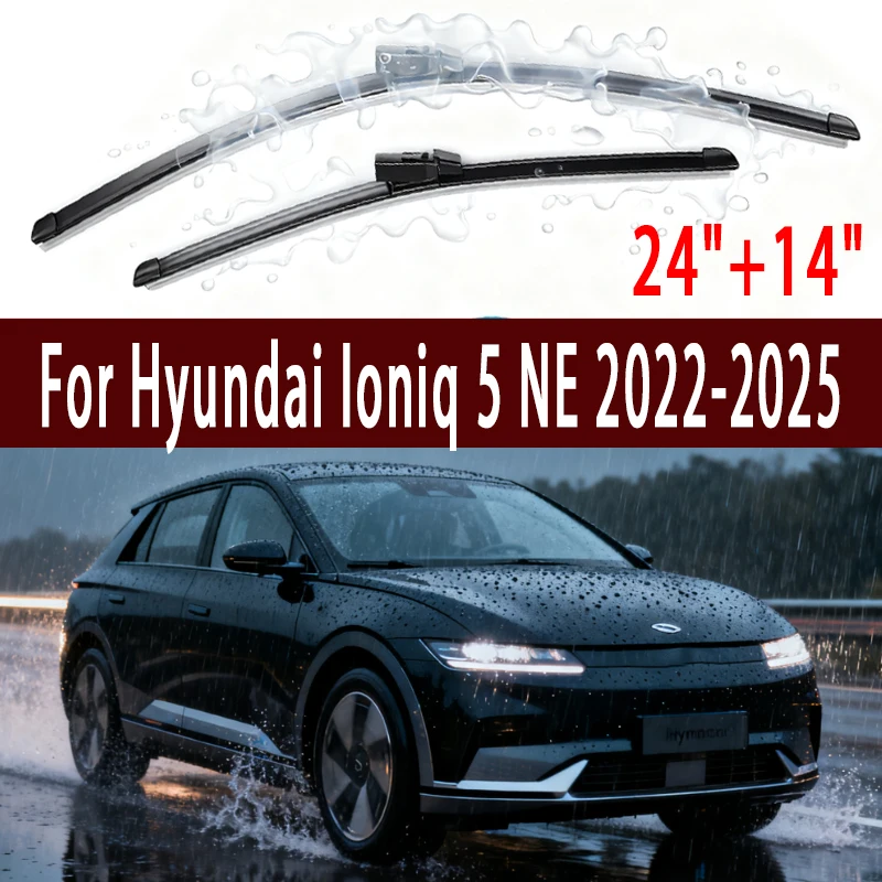 

For Hyundai Ioniq 5 NE 2022-2025 2023 2024 Front Windshield Wiper Blades 2pcs Windscreen Window Accessories