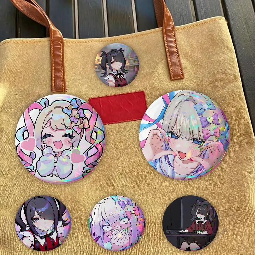 

N-NEEDY GIRL O-OVERDOSE KAnge Badges,Cartoon,Art, Brooches, Pins, Tin Props, Christmas Gifts, Birthday Gifts