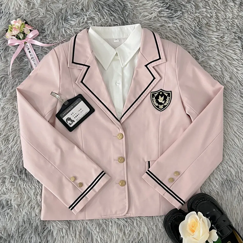 Terno uniforme escolar feminino, conjuntos de jaqueta e camisa, Anime Jk Marinheiro COS, estilo japonês, aluna, trajes de outono e inverno