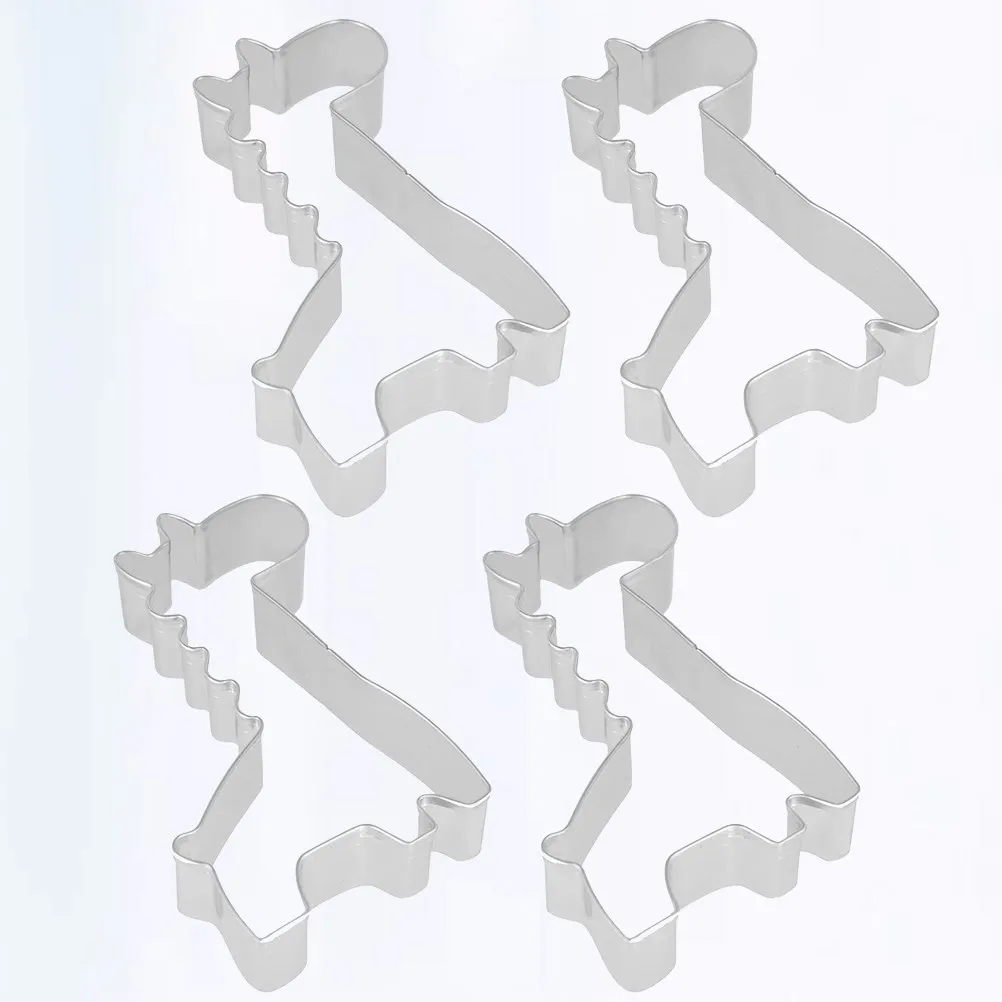 4pcs Giraffe-Shaped Cookie Molds – Premium Stainless Steel Baking Tools for Cookies, Chocolate, Jelly & DIY Crafts