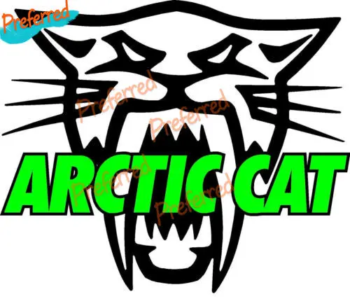 Arctic Cat Sticker Off-road Vehicle Decorative Sticker Snowmobile Team LOGO Decal Ski Panel Motorcycle Helmet Boot Laptop PVC