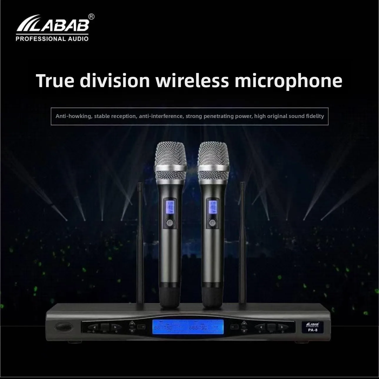 Professional KTV Set by German Sound 12-Inch Complete Karaoke Equipment with C18Pro Amplifier and 2 Wireless Microphones