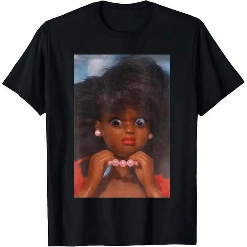 Black Disgusted Doll Face Meme Funny Disgusting Joke T-Shirt