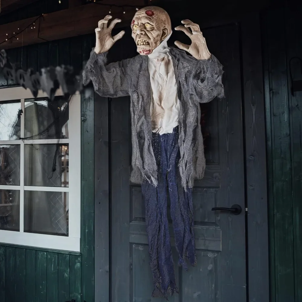 Halloween Hanging Zombie and Groundbreaker Decoration for The Best Halloween Decorations Zombie Outdoor Prop with Flowing Robe