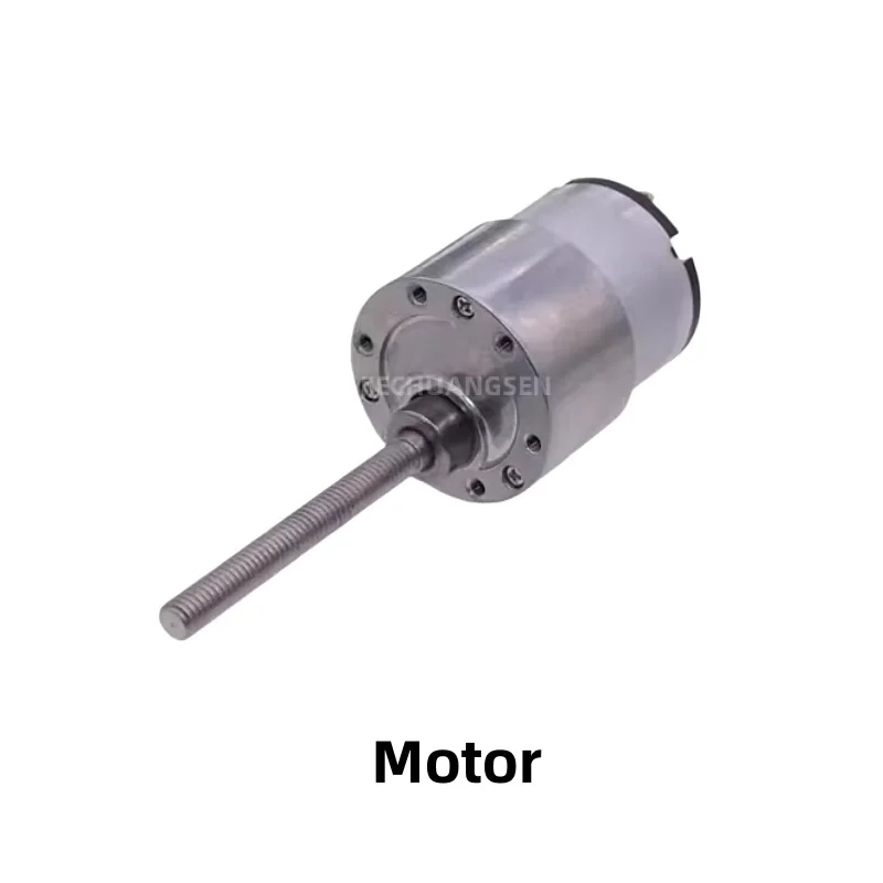 M6*50mm Threaded Long Shaft JGB37-520 DC Gear Reduction Motor 12V24V Lifting Slide Motor With Bracket/Flange