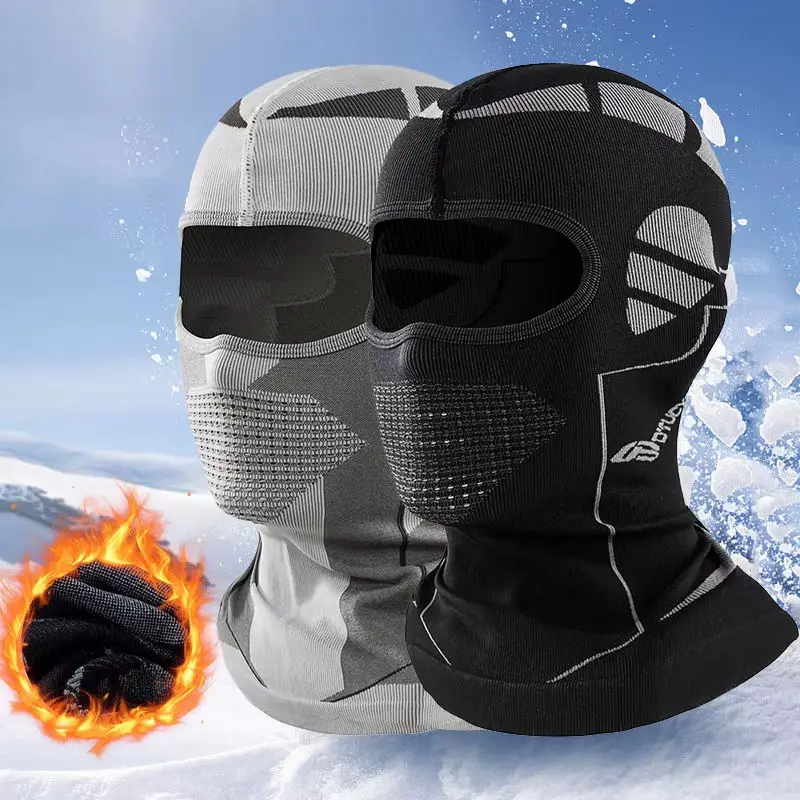 Breathable Motorcycle Balaclava Face Cover Winter Ski Mask Windproof Helmet Liner Stretchy Cycling Bike Scarf for Men Women