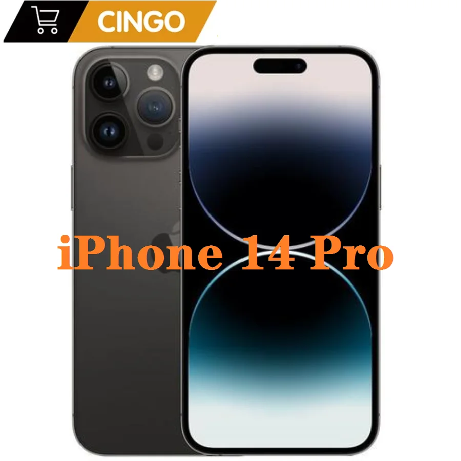 Ontgrendeld Gebruikt Apple iPhone 14 Pro 128GB 256GB 512GB ROM 6GB RAM Dual eSIM 1SIM+ 1eSIM 6.1" OLED Face ID NFC A15 5G Smartphone