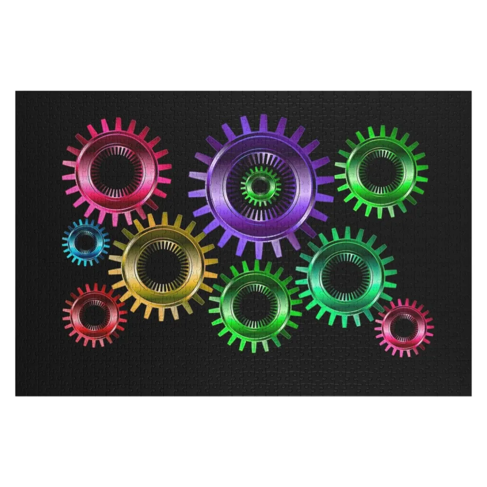 

Steampunk Gears Jigsaw Puzzle Personalized For Kids Wooden Decor Paintings Puzzle