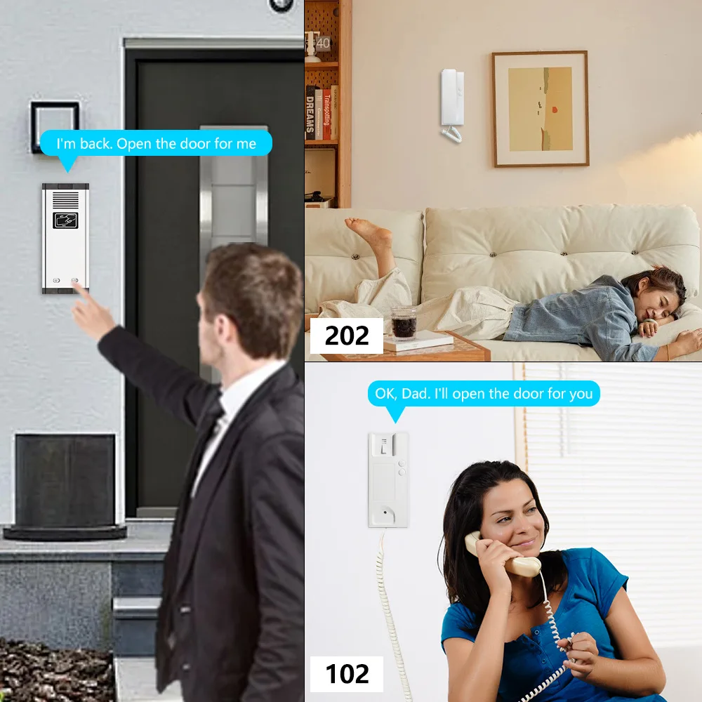 Non-visual building intercom access control