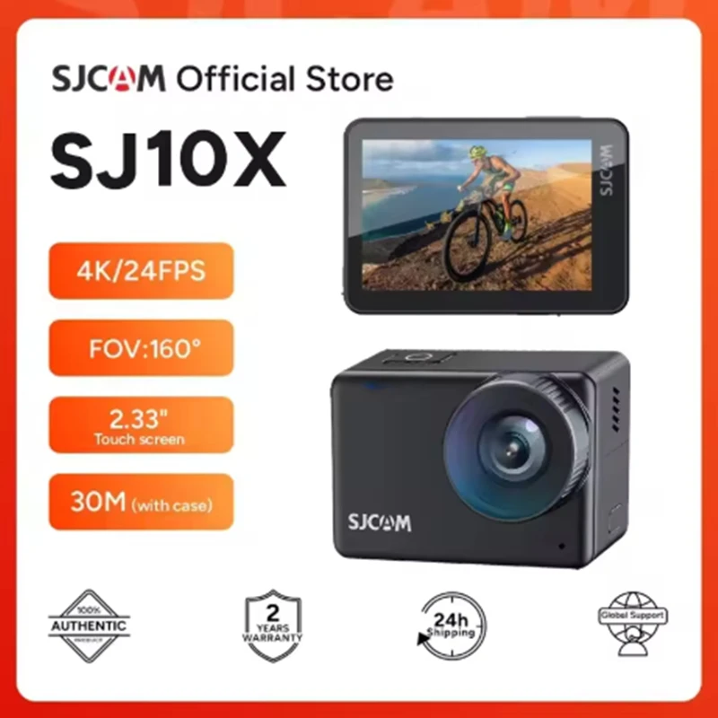 

SJCAM SJ10X Waterproof Action Camera Anti-Shake 4K Touch Screen Underwater Mode Multifunctional Outdoor Sport Video Cam