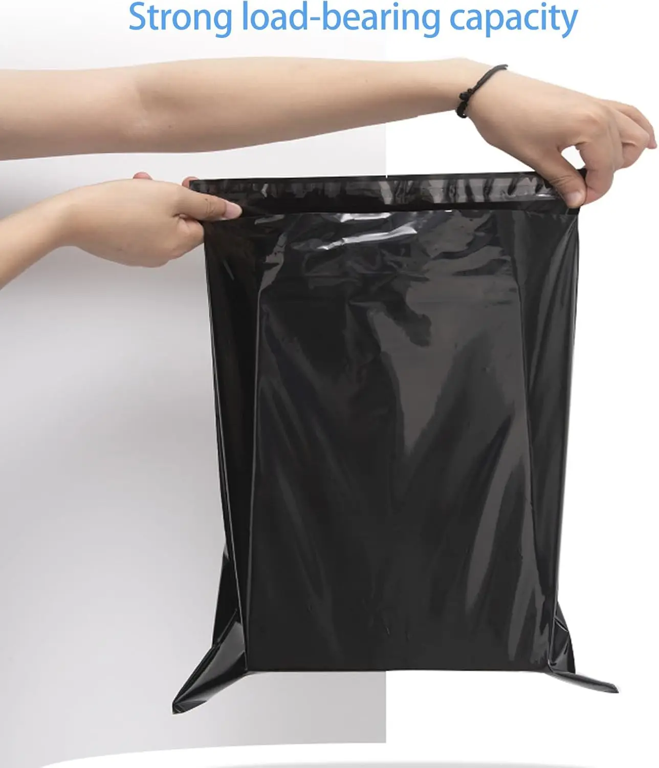 سماكة اللون الأسود المغلف أكياس التخزين بولي ايثيلين البلاستيك ساعي حقيبة شحن مقاوم للماء ذاتية اللصق ختم الحقيبة أكياس بريد