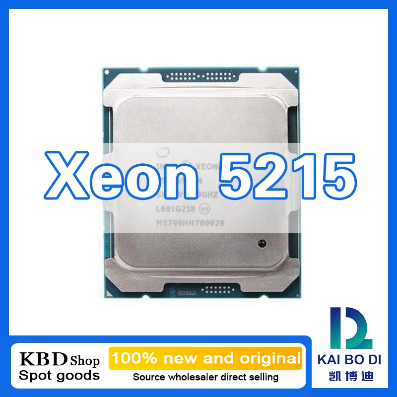 Процессор Xeon Gold 5215, 10 ядер, 20 потоков, 2,50 ГГц, 100% новый и оригинальный процессор, центральный процессор
