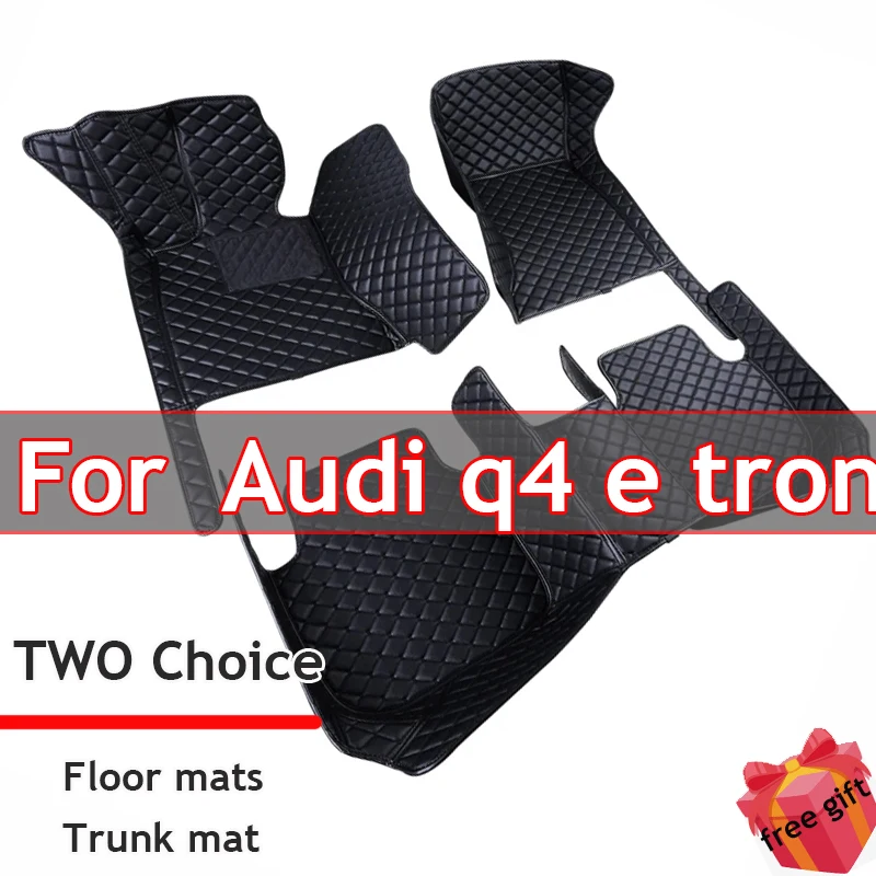 Car Floor Mats For Audi q4 e tron 2022 DropShipping Center Auto Interior Accessories Leather Carpets Rugs Foot Pads