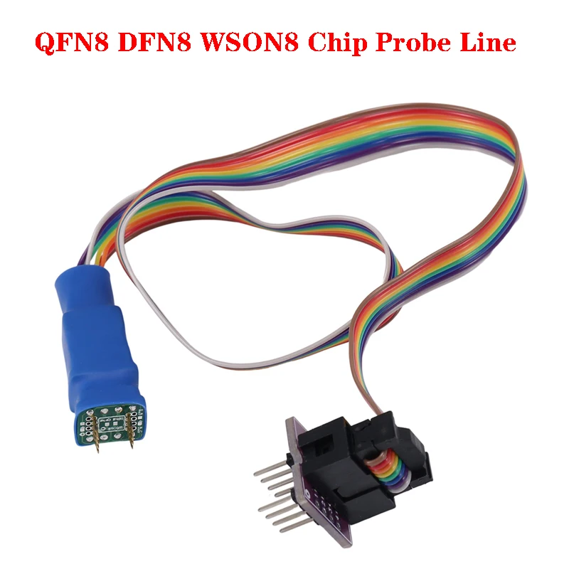 DFN8 QFN8 WSON8 Chip Probe Line Read Write Burning Test Adapter Socket 1.27 6*8 5*6 for CH341A TL866 RT809H/F Programmer