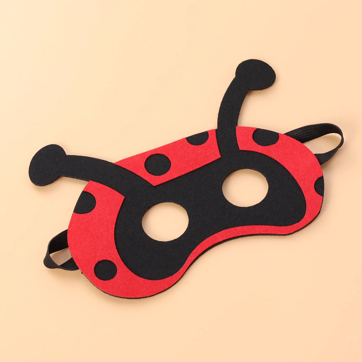 Cartoon Animal Masks Half-face Eye Masks Cosplay Costume Supplies Party Favors for Kids Boys Girls (Ladybird)