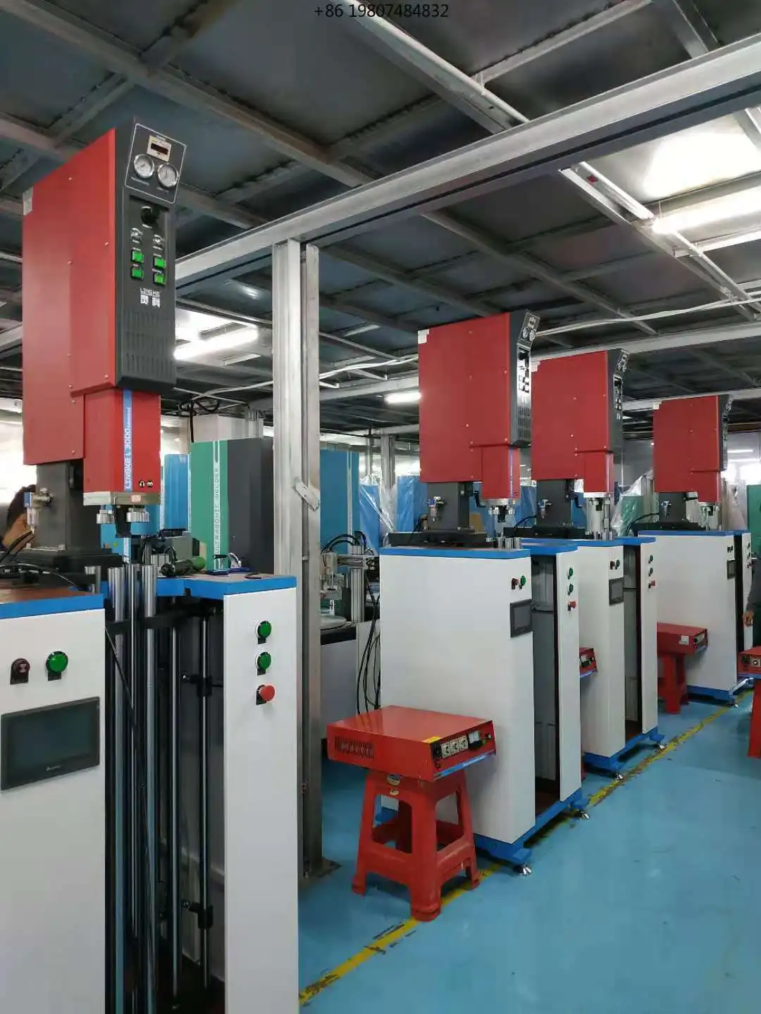 Machine for Cross Fan Blower Equipped Ultrasonic Plastic Welding