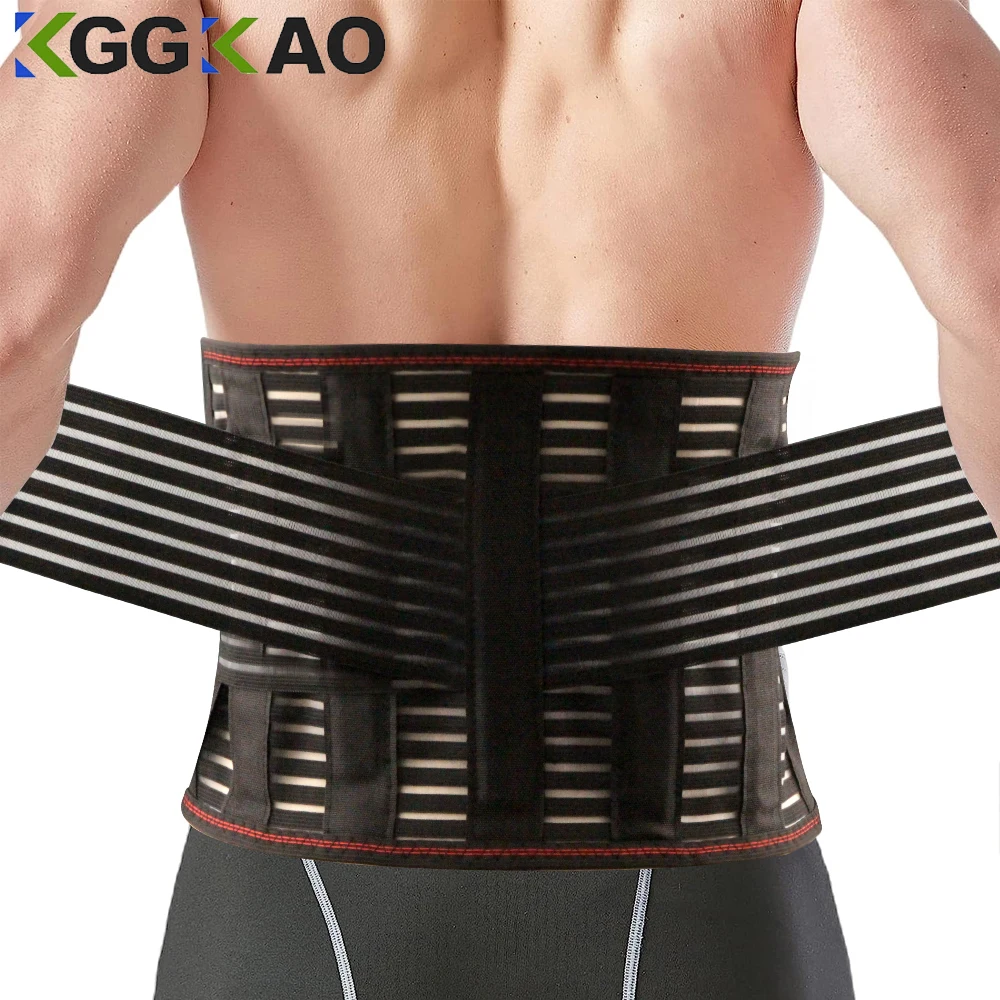 Back Braces for Lower Back Pain Relief with 5 Stays,Breathable Back Support Belt for Men/Women,Anti-skid lumbar support belt