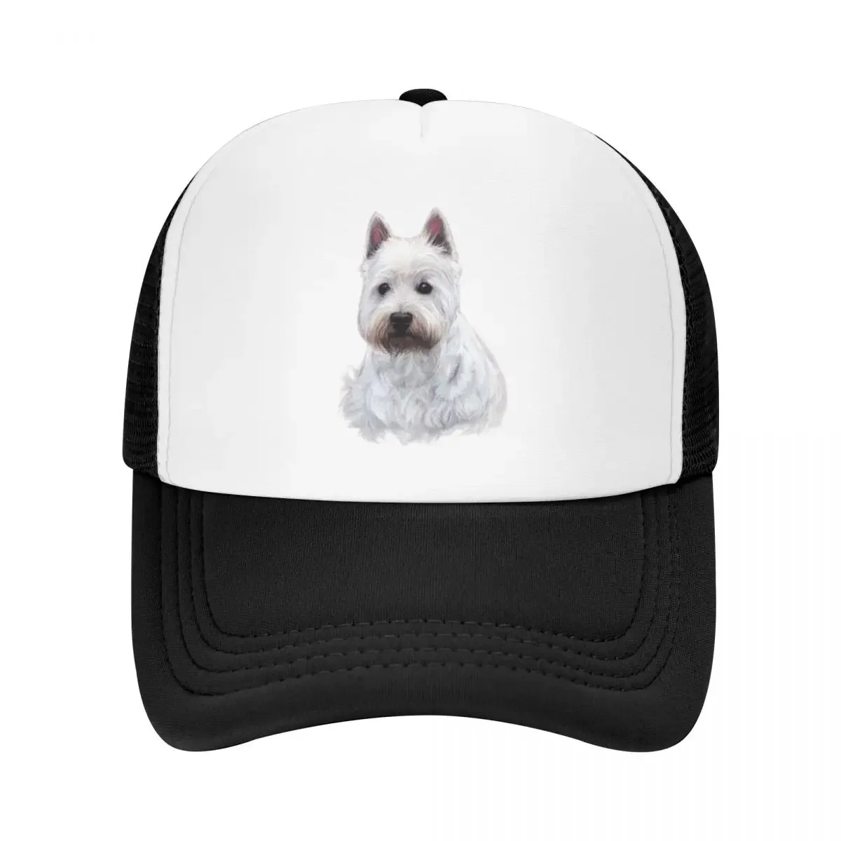 bone-de-beisebol-classico-personalizado-west-highland-white-terrier-dog-ajustavel-westie-puppy-trucker-hat-sports-snapback-trucker-cap