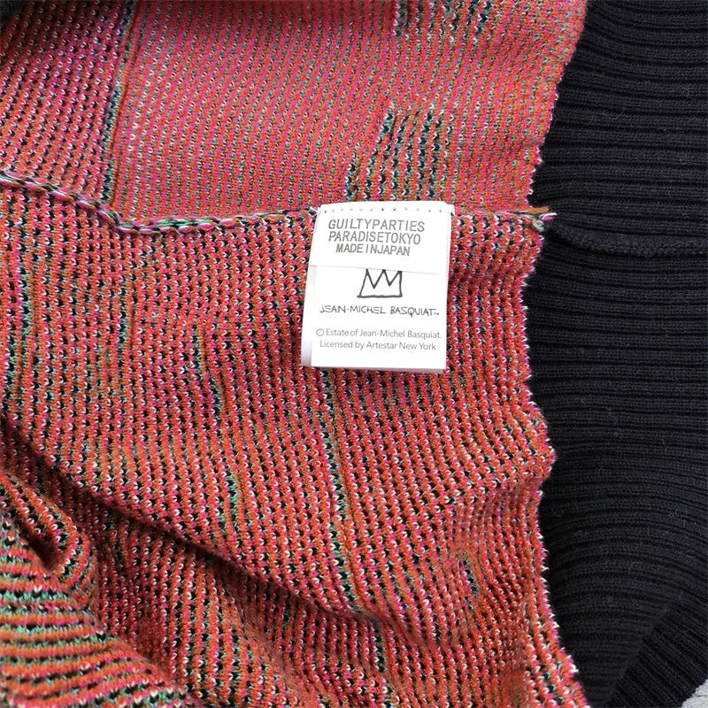 Winter Heavy Industrial WACKO MARIA Japanese Harajuku Sweater High Street Fashion Knitting Jacquard Mens Womens Pullover Sweater