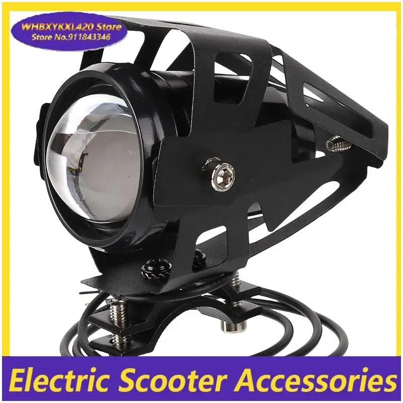 سكوتر 3000LMW U7 LED المصابيح الأمامية القيادة مع القرن أضواء الضباب ل سكوتر كهربائي دراجة نارية الملحقات العالمية