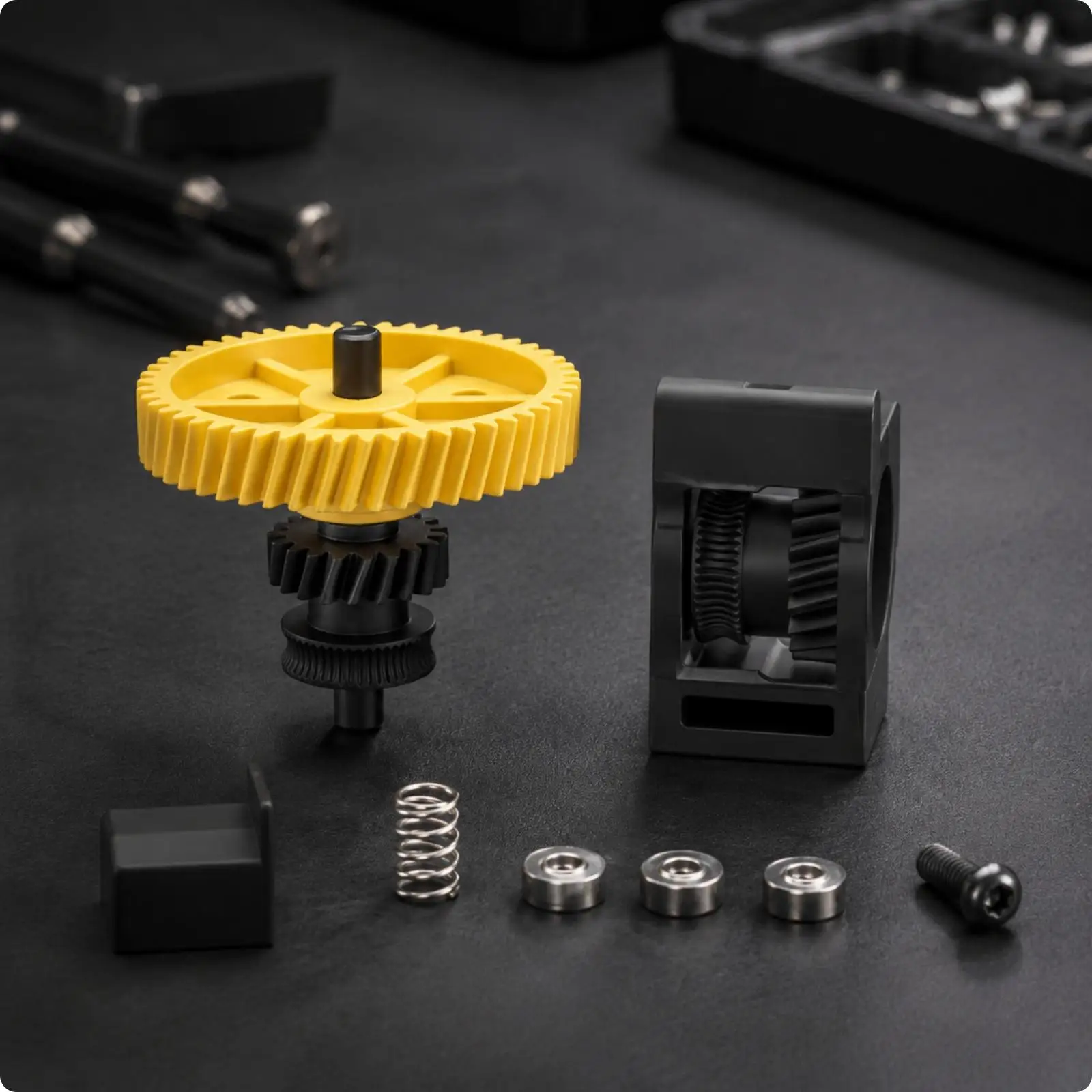 3D Printer Part Long-Lasting P2S Extruder Replacement Gear Kit 3D Printer Extruder Gear Replacement Kit Wear-Resistant