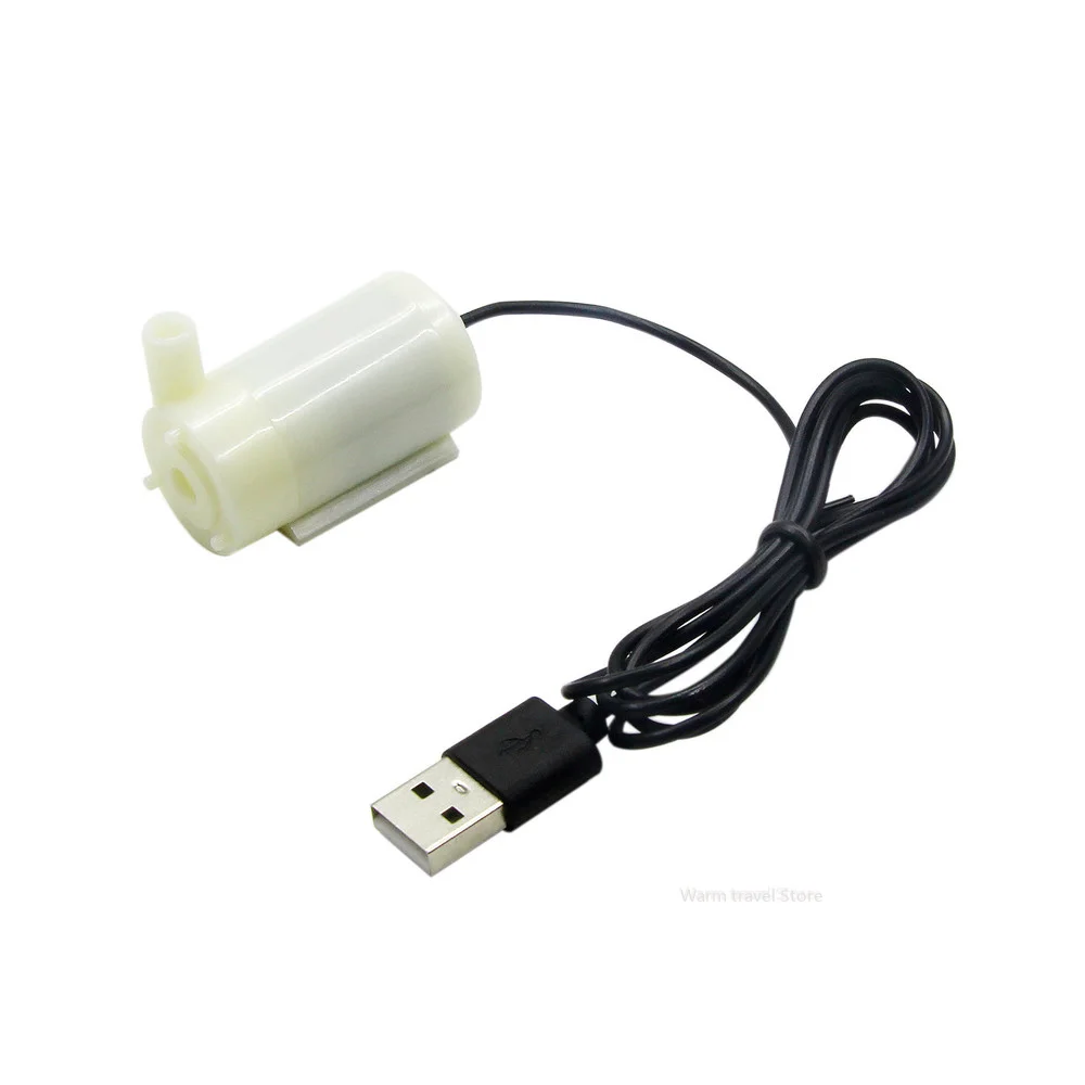 Mini Micro Submersible and Amphibious DC Motor Pump Water pump USB Plug 5V 80-100L/H for Fish Tanks Aquarium pumps