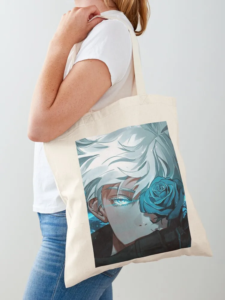 

Saturo Gojo Tote Bag women bag personalized tote Canvas bag reusable grocery bags