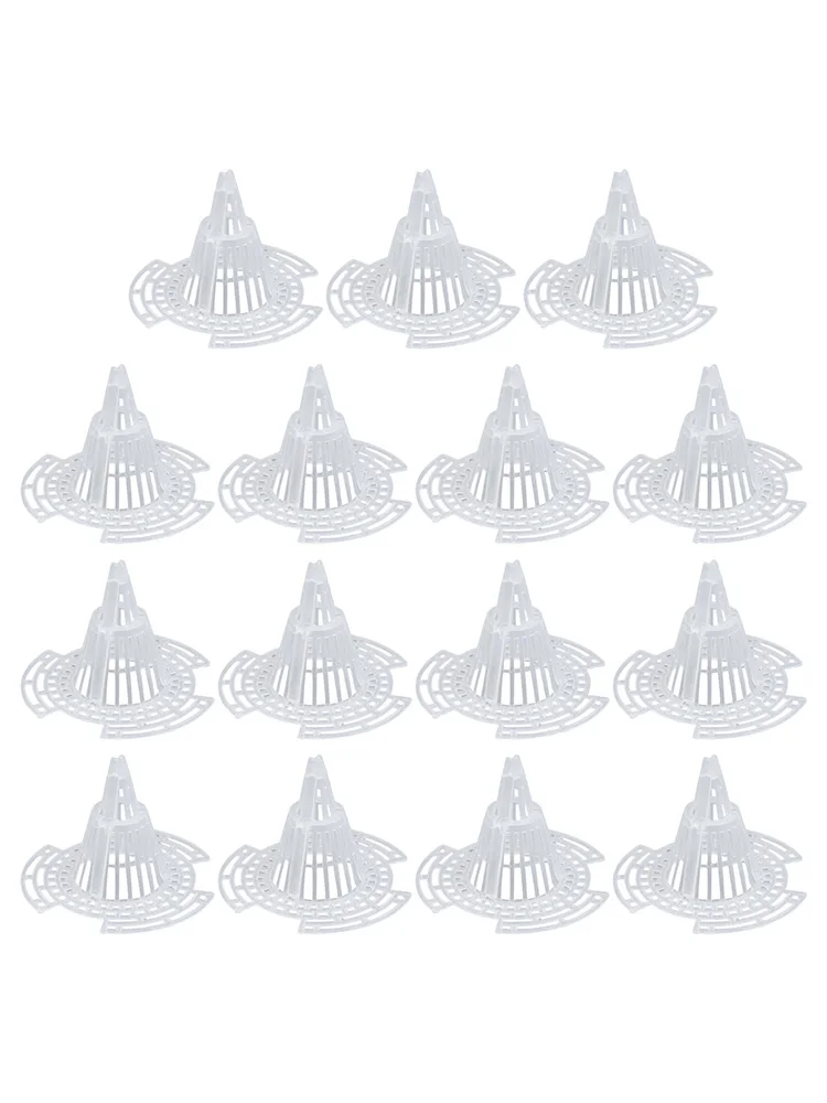 Reusable Plastic Cone Mesh Liners for Bottoms Pack of 15 in Multiple Sizes to Support Optimal Soil Aeration System
