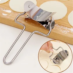 Stainless Steel Large Dumpling Skin Dough Circle Roller Machine Cutters Home Baking Maker Kitchen Pie Pizza Pastry Rolling Tools