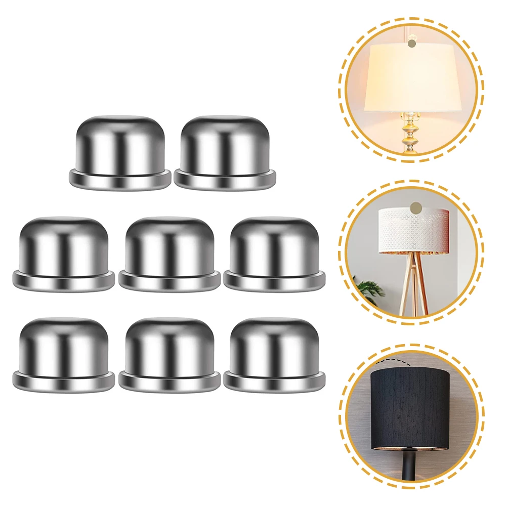 

8pcs Decorative Lamp Finials Brass Cap Knob Accessories Solid Light Shade Holder for Bedroom Living Room Corridor Study Easy