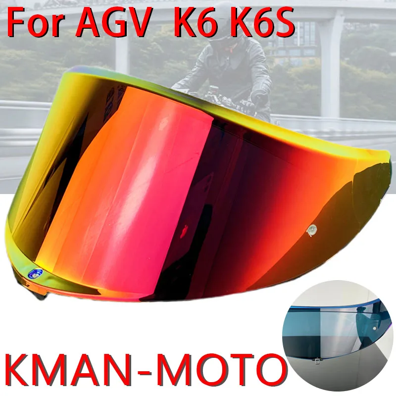 

K6S Viseiras Capacete шлем, козырек для лица, лобовое стекло для AGV K6, высокая прочность, солнцезащитный козырек, аксессуары для шлема