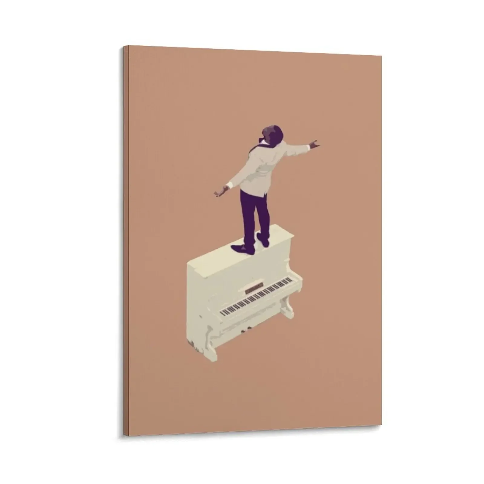 

Kanye West on piano from Runaway Film Canvas Painting Picture on the wall office decoration art mural