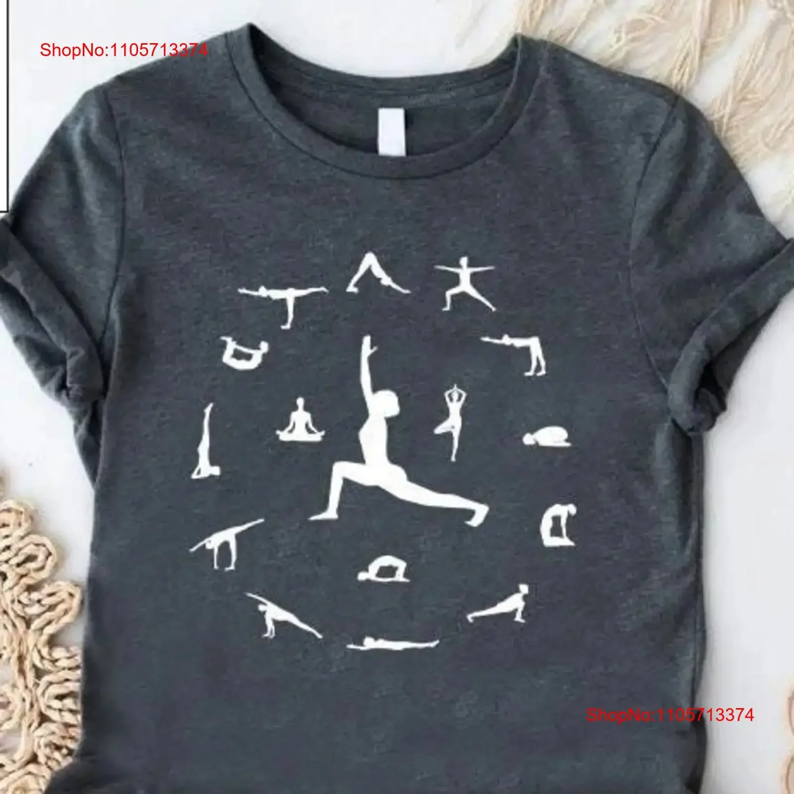 Yoga T Shirt Yogi Spiritual for Instructor Poses Teacher Fitness Women vintage Washed Comfortable homme Slightly fashion