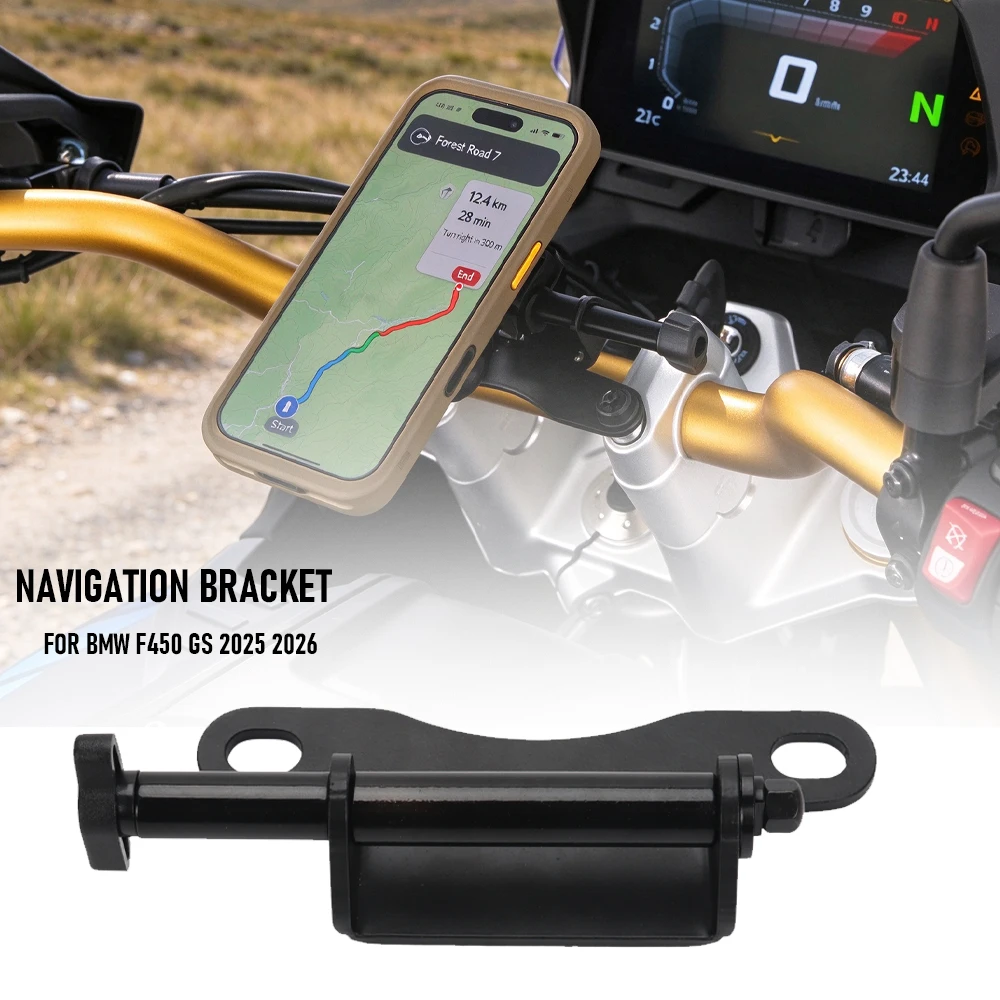 Motorcycle GPS Navigation Phone Holder Bracket Clamp Expansion Mount Stable Bracket For BMW F450GS F450 GS 2025-2026