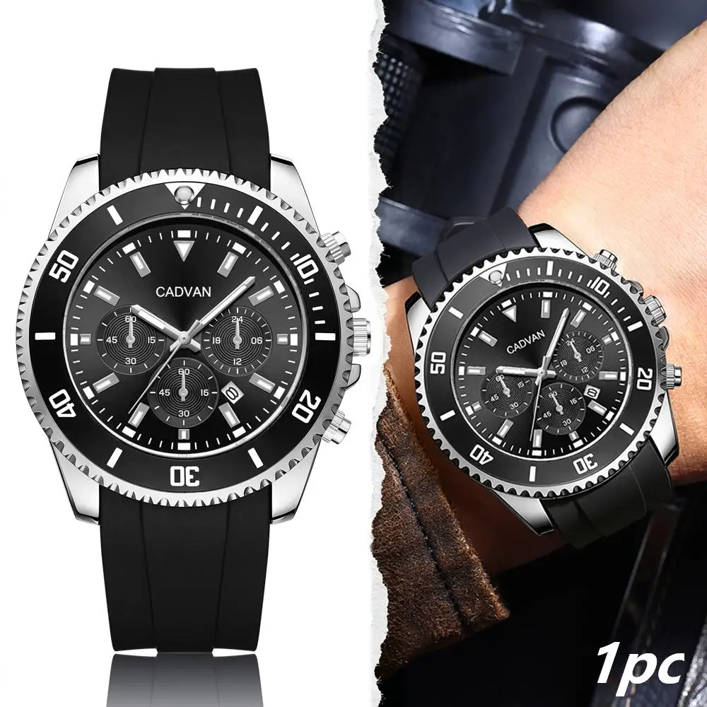 1pc Casual Handsome Men's Quartz Watch Available in Multiple Colors Christmas and Halloween Gifts Includes Simple Gift Box