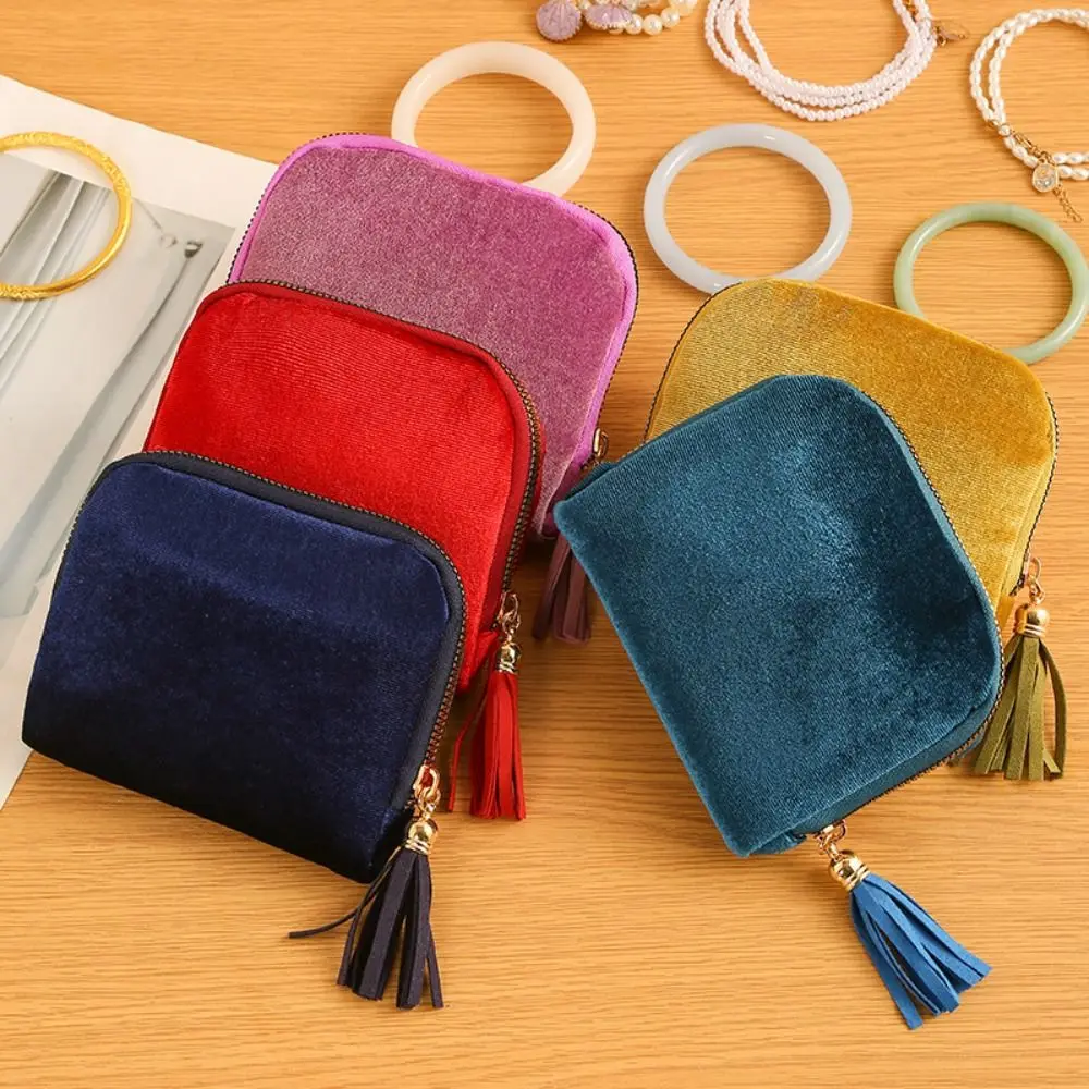 6-Layer Jewelry Storage Bag Portable Elegant Bracelet Display Pouch Anti-friction Anti-Scratch Travel Jewelry Case Bangle