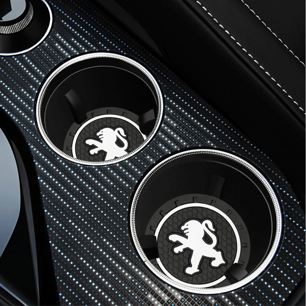 سيليكون قاعدة أكواب السيارة كوب ماء وسادة عدم الانزلاق ملحق لبيجو 206 307 301 308 3008 207 208 407 408 508 2008 5008 107 205