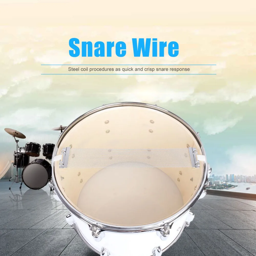 2pcs ​Steel Snare Drum Wire​ ​14 Inch ​20/24 Strands ​Snare Accessory​ ​Drum Replacement Wire ​Durable Construction​